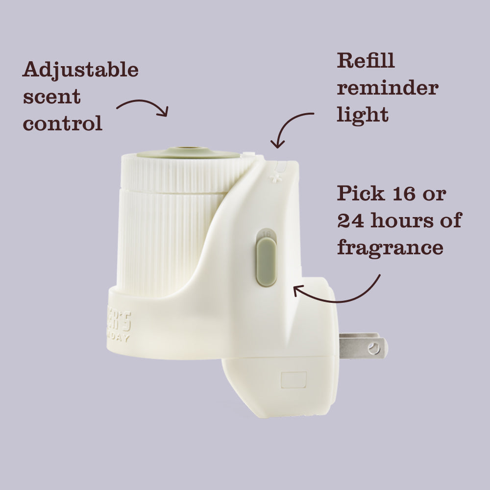 Rain Water Plug In Scented Oil Warmer With Refill - Fresh Atmosphere