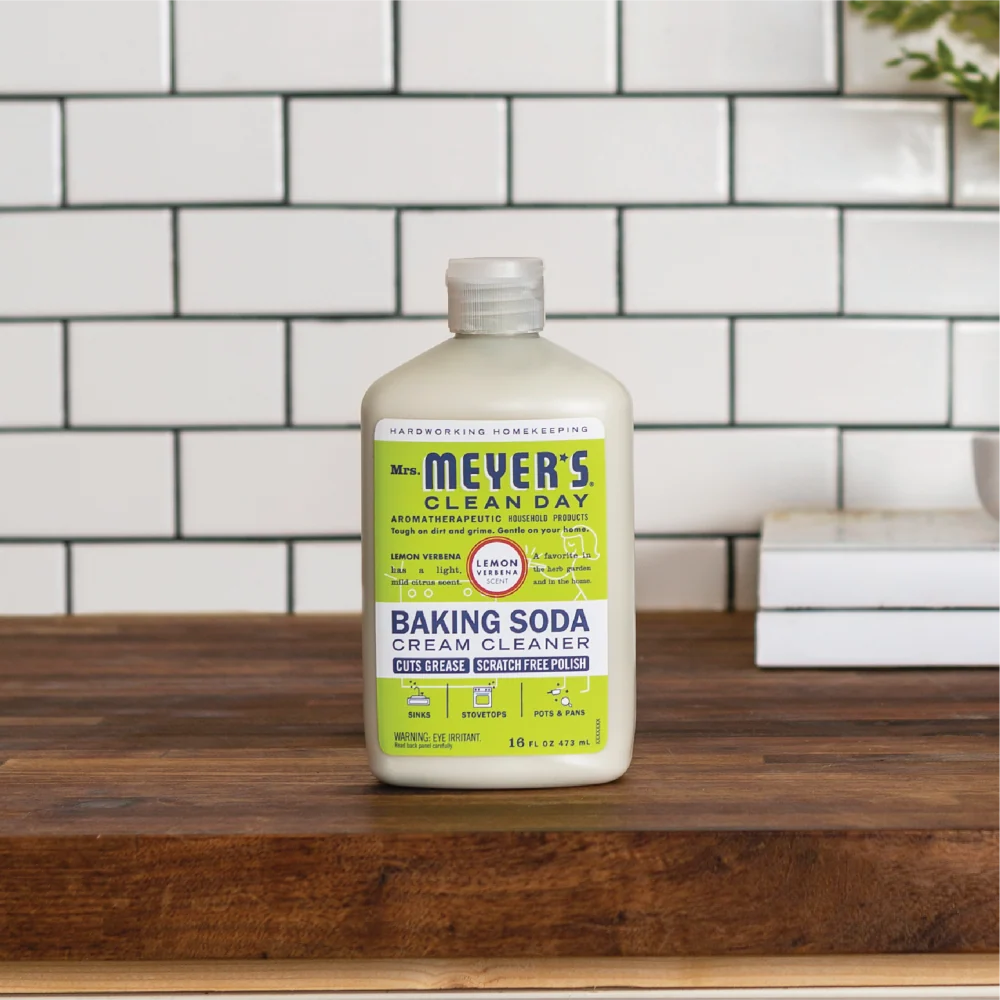 Lemon Verbena Baking Soda Cream Cleaner - 16 oz - Everyday Clean