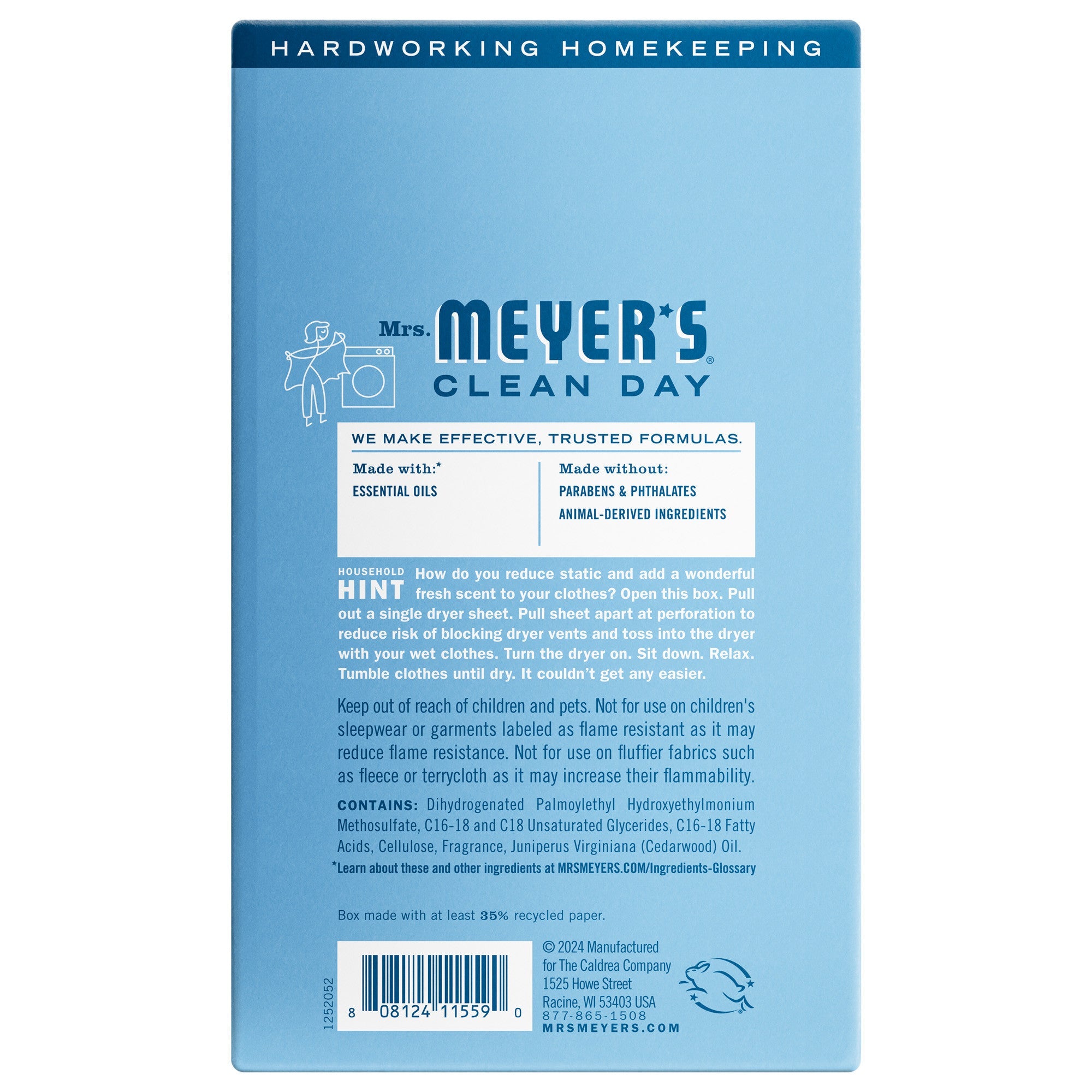 Rain Water Dryer Sheets - Fresh Laundry